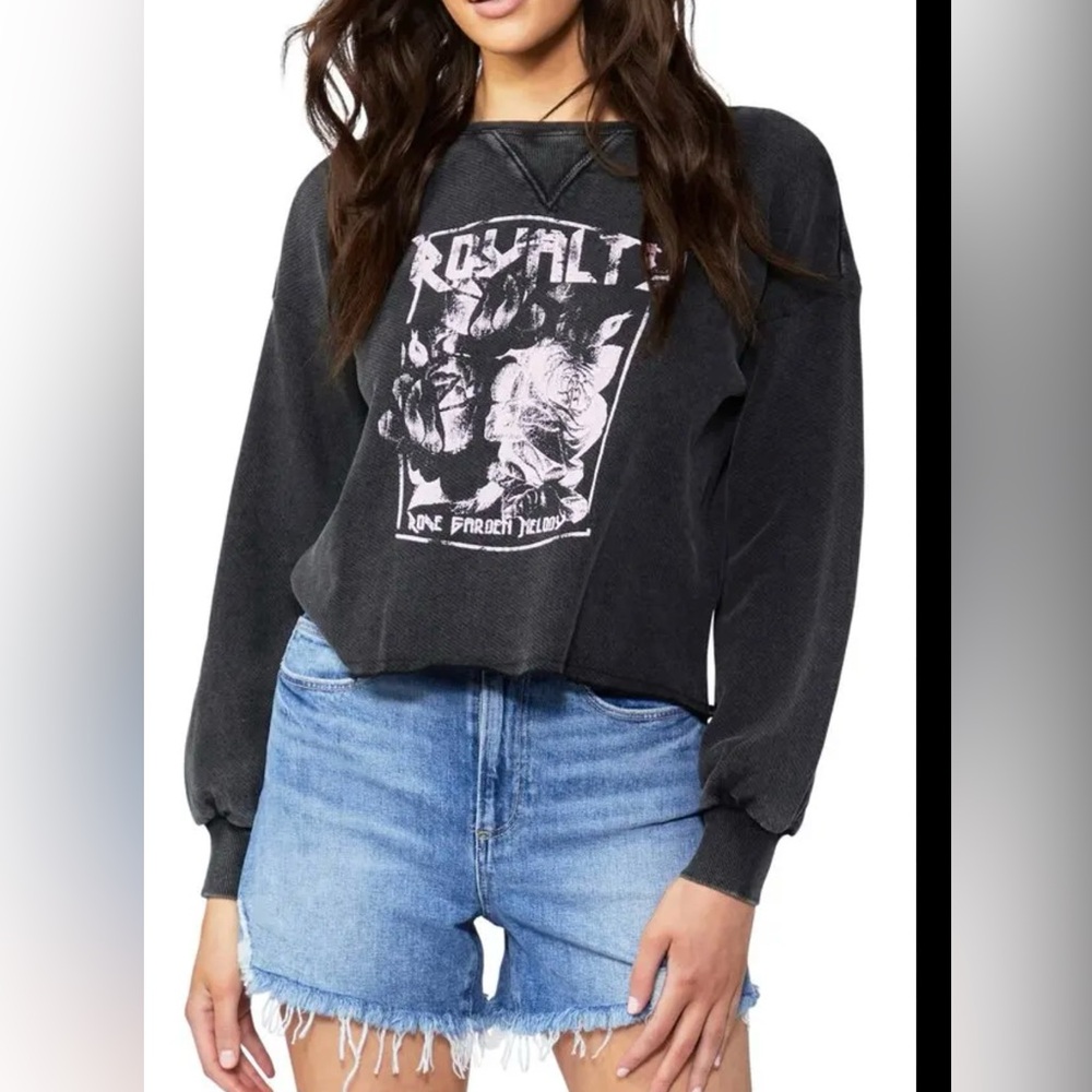 PAIGE Long Sleeve Tee With Graphic Print